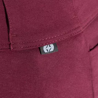 Damen-Moto-Leggings Oxford Super Leggings 2.0 burgundy