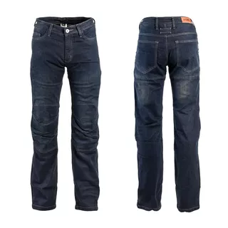 W-TEC Pawted Motorradjeans mit wasserdichter Membran - dunkelblau