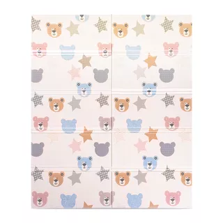 Faltbare Kindermatte inSPORTline Michlino 180x160x1,2 cm - Zvířátka abc/Zvířatka louka