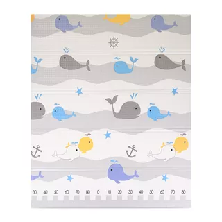 Faltbare Kindermatte inSPORTline Michlino 180x160x1,2 cm - Zvířátka abc/Zvířatka louka