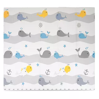 Faltbare Kindermatte inSPORTline Michlino 150x180x1,2 cm - Safari/Silnice