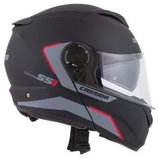 Cassida Compress 2.0 Refraction Motorradhelm - gelb hivis/schwarz/grau