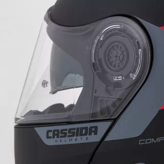 Cassida Compress 2.0 Refraction Motorradhelm - gelb hivis/schwarz/grau