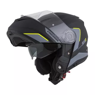 Cassida Compress 2.0 Refraction Motorradhelm - gelb hivis/schwarz/grau