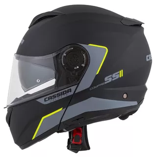 Cassida Compress 2.0 Refraction Motorradhelm - gelb hivis/schwarz/grau