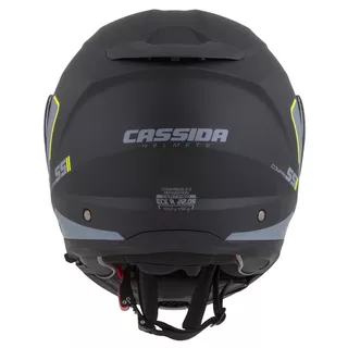 Cassida Compress 2.0 Refraction Motorradhelm - gelb hivis/schwarz/grau