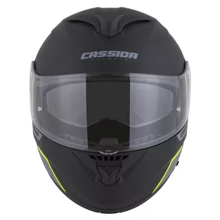 Cassida Compress 2.0 Refraction Motorradhelm - gelb hivis/schwarz/grau