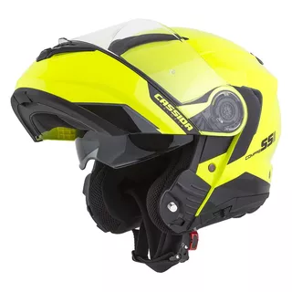 Cassida Compress 2.0 Refraction Motorradhelm - gelb hivis/schwarz/grau