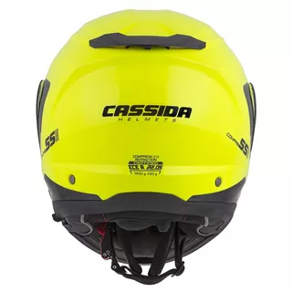 Cassida Compress 2.0 Refraction Motorradhelm - gelb hivis/schwarz/grau