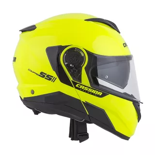 Cassida Compress 2.0 Refraction Motorradhelm - gelb hivis/schwarz/grau