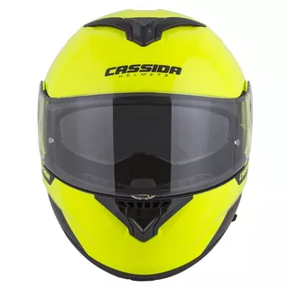Cassida Compress 2.0 Refraction Motorradhelm - gelb hivis/schwarz/grau