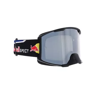 Motocrossbrille RedBull Spect Strive, schwarz matt, silber verspiegeltes Plexiglas