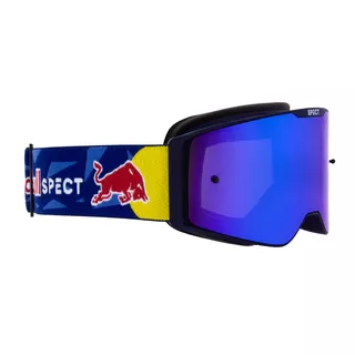 Motocrossbrille RedBull Spect Torp blau matt, spiegelblau plexi