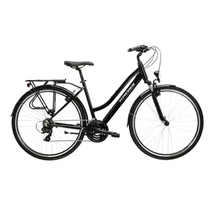Damen-Trekkingrad Kross Trans 1.0 28" SR Gen 007 - černá / šedá / stříbrná / lesk