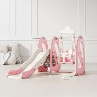 Kinderrutsche mit Schaukel und Korb inSPORTline Nebelino