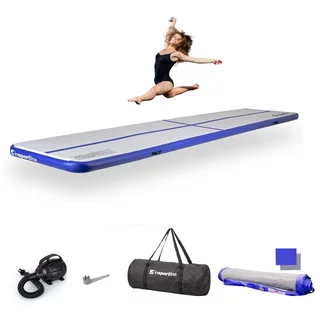 Airtrack inSPORTline Airstunt 500x100x10 cm weiß mit elektrischer Pumpe