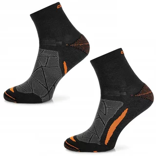 Trekking Merino Socken Comodo TREUL02 - Black Orange