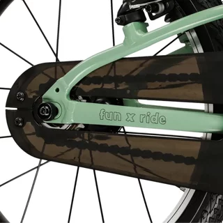 Kinderfahrrad Kross Liftie 16" - Modell 2025 - zelená / černá / matný