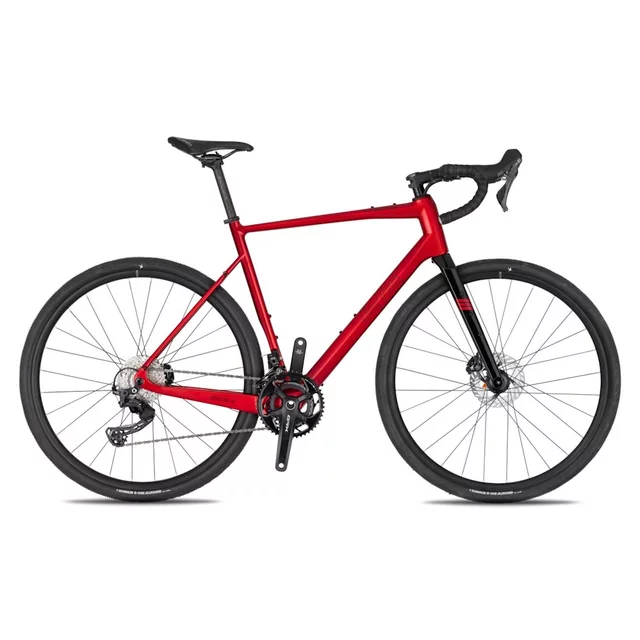 Gravel-Rad 4EVER Grizzly Race 28" – Modell 2026 - coral/black - flame red