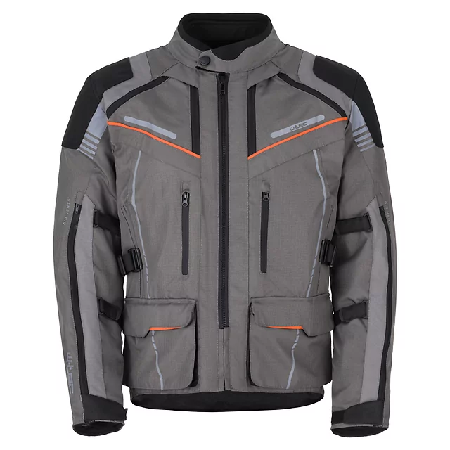 W-TEC Smackton Touring Motorradjacke - grau-orange