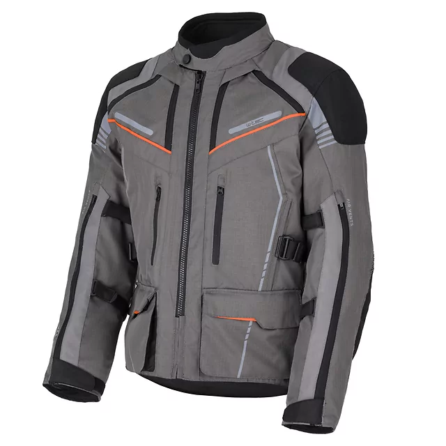 W-TEC Smackton Touring Motorradjacke - grau-orange
