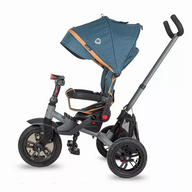 Kinderdreirad mit Führungsstange Coccolle Pianti - Mint Green