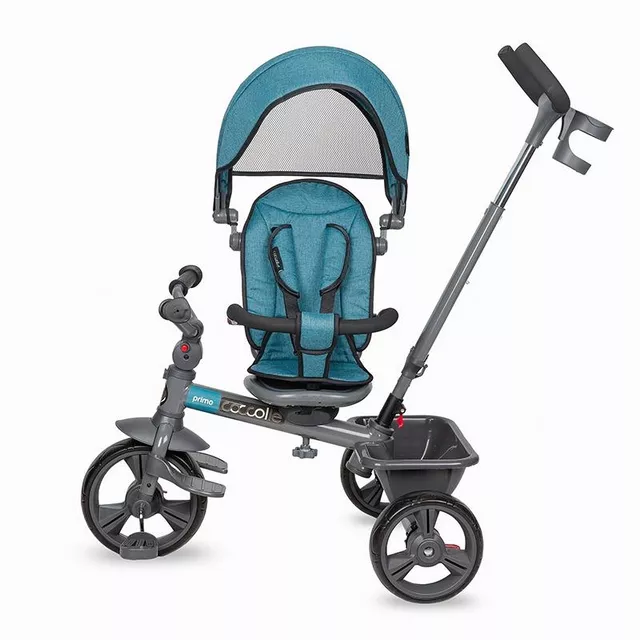 Kinderdreirad mit Führungsstange Coccolle Primo - magenta