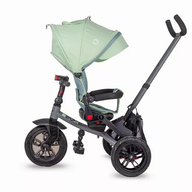 Kinderdreirad mit Führungsstange Coccolle Pianti - Mint Green