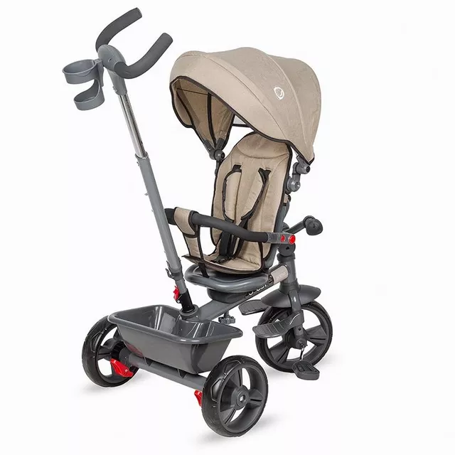 Kinderdreirad mit Führungsstange Coccolle Primo - magenta