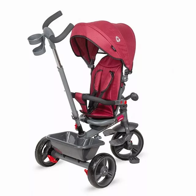Kinderdreirad mit Führungsstange Coccolle Primo - magenta