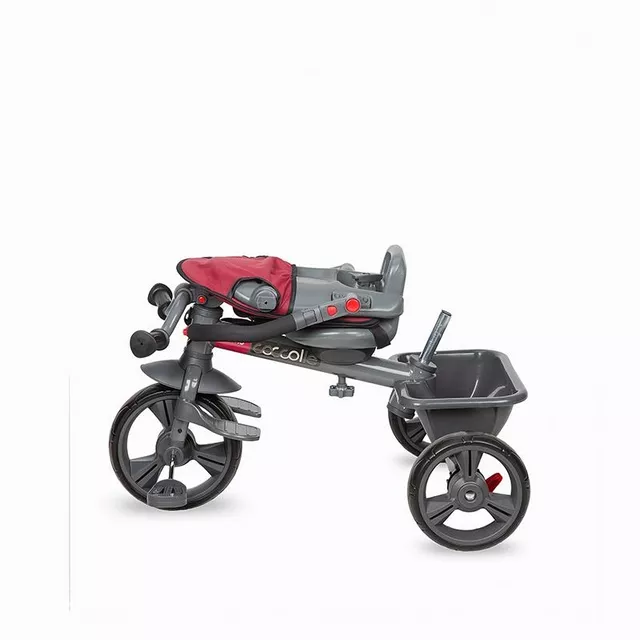 Kinderdreirad mit Führungsstange Coccolle Primo - magenta