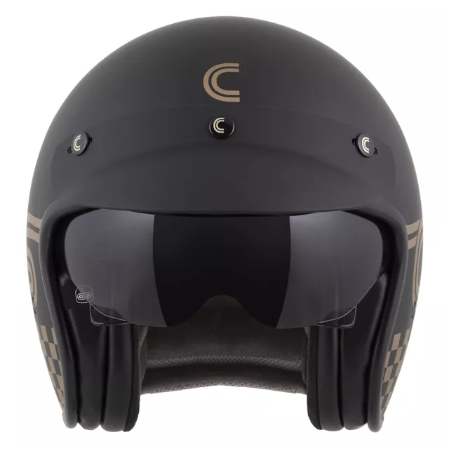 Cassida Oxygen Rondo 2.0 Motorradhelm schwarz-matt/gold