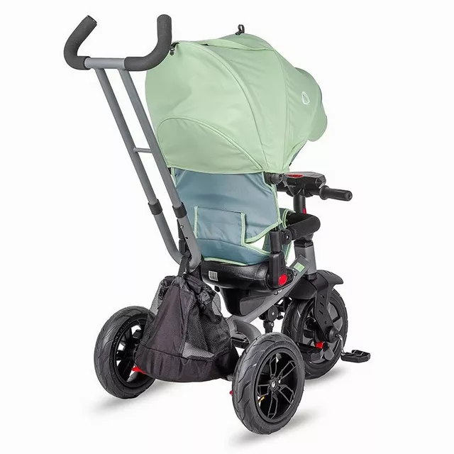 Kinderdreirad mit Führungsstange Coccolle Pianti - Mint Green