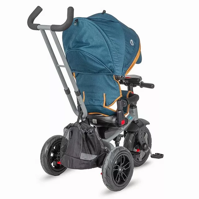 Kinderdreirad mit Führungsstange Coccolle Pianti - Mint Green