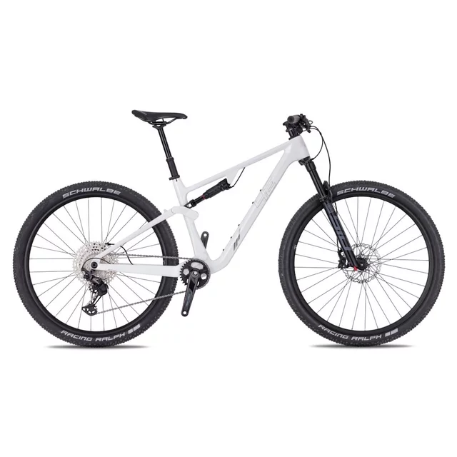 Vollgefedertes Fahrrad 4EVER Sonnic Elite 29" – Modell 2026 - flame red/hologram - white/silver sand