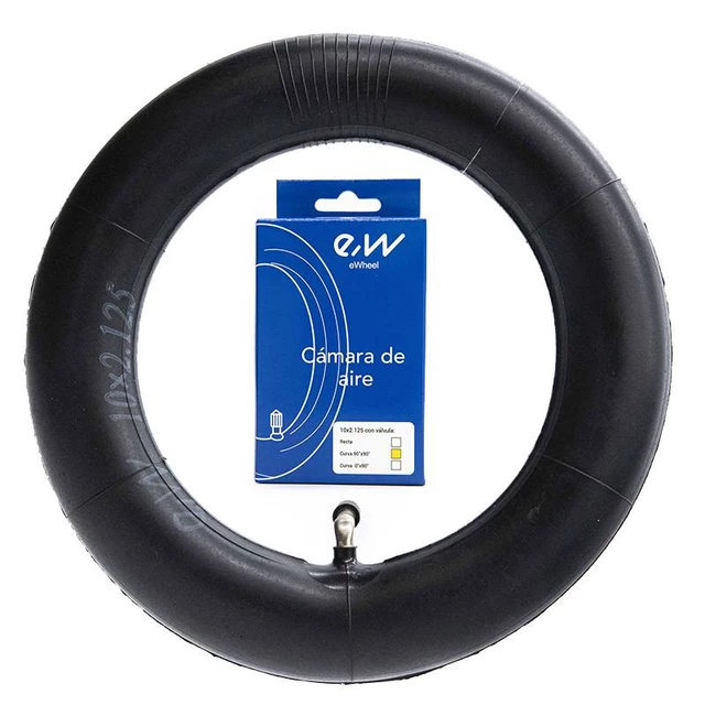 E-Rad Schlauch für Elektroroller 10 x 2,125 - 90° gebogenes Ventil