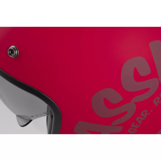 Cassida Oxygen Gear 2.0 Motorradhelm rot matt/dunkelrot