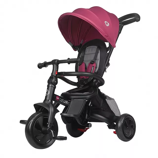 Kinderdreirad mit Führungsstange Coccolle Alegra - Magenta