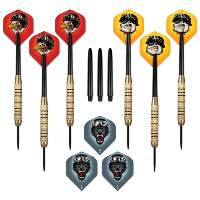 Schrot Duell Messing plattiert Wert Bereich Stahl 6pcs