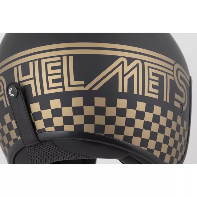 Cassida Oxygen Rondo 2.0 Motorradhelm schwarz-matt/gold