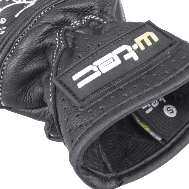 Damen Leder-Motorradhandschuhe W-TEC NF-4206 - schwarz-weiß