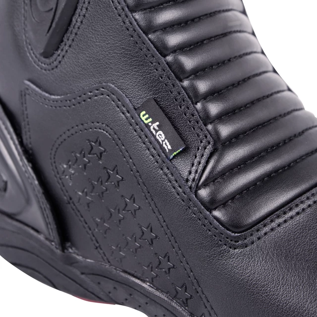 W-TEC NF-6052 Leder-Motorradstiefel - schwarz