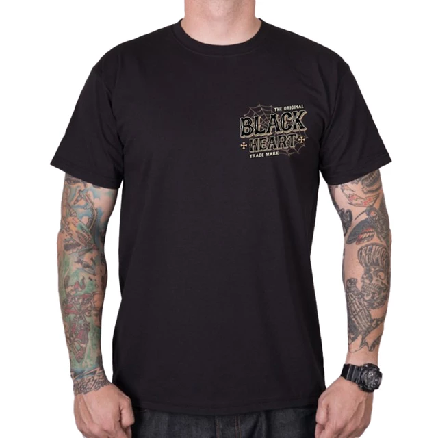 T-shirt BLACK HEART Chopper Pussy - schwarz