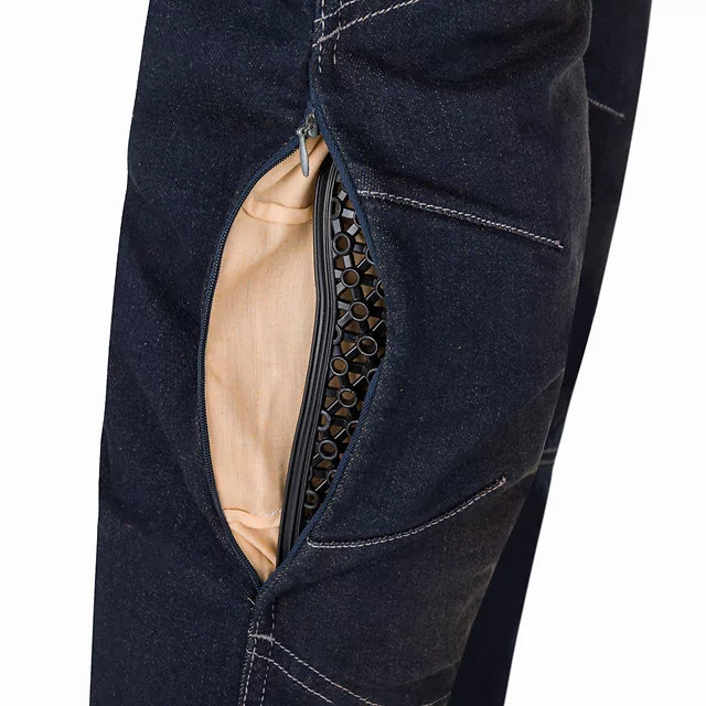W-TEC Pawted Motorradjeans mit wasserdichter Membran - dunkelblau