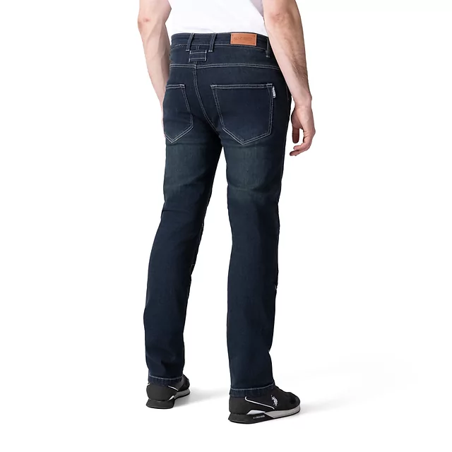 W-TEC Pawted Motorradjeans mit wasserdichter Membran - dunkelblau
