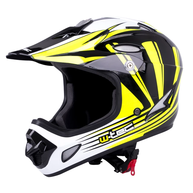 W-TEC FS-605 Allride Downhill Helm - Cartoon - Yellow Graphic
