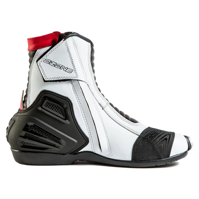 Motorradstiefel Ozone Urban II CE - schwarz-rot
