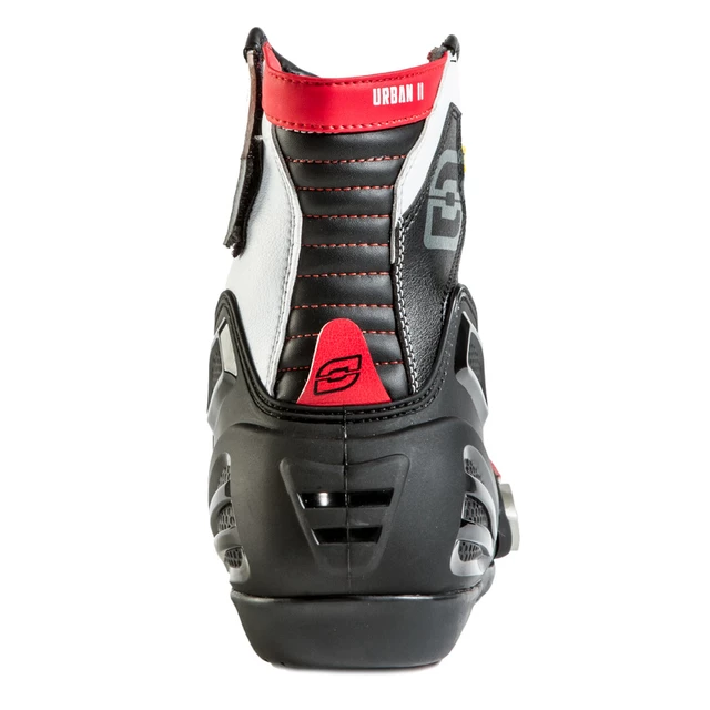 Motorradstiefel Ozone Urban II CE - schwarz-rot
