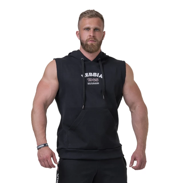 Nebbia Golden Era 197 Herren Rag Top mit Kapuze - Grau - schwarz