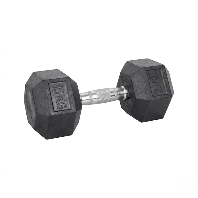 Sechseckige Kurzhantel inSPORTline Hexsteel 15 kg
